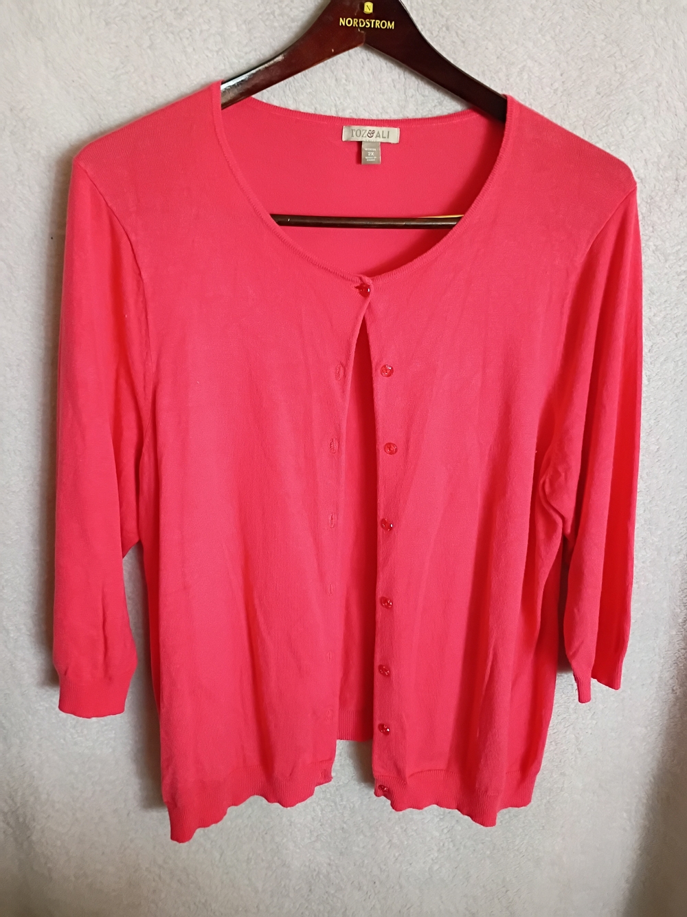 Pink Women's Button-Front Cardigan
